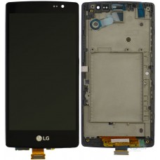 Дисплей LG H440n в сборе с тачскрином Черный в рамке Б/У